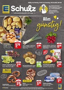 Aktueller EDEKA Prospekt "Aktuelle Angebote" Seite 1 von 2 Seiten für Waldshut-Tiengen
