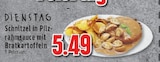 EDEKA Neukirchen-Vluyn - Schnitzel in Pilzrahmsauce mit Bratkartoffeln Angebot im Prospekt Schnitzel in Pilzrahmsauce mit Bratkartoffeln bei EDEKA im Neukirchen-Vluyn Prospekt für 5,49 €