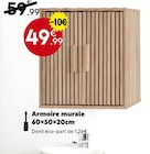 Armoire murale en promo chez Maxi Bazar Corbeil-Essonnes à 49,99 €