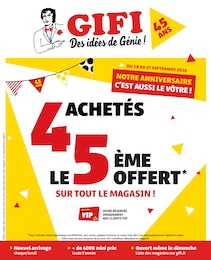 Catalogue Bazar & Déstockage de Gifi à Essey-lès-Nancy Prospectus Gifi à Essey-lès-Nancy, "GIFI Des idées de Génie !", 20 pages, 18/09/2026 - 27/09/2026