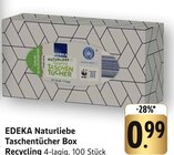 Naturliebe Taschentücher Box Angebote von EDEKA bei E center Ulm für 0,99 €