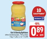 Apfelmus Angebote von Gut & Günstig bei EDEKA Ansbach für 0,89 €