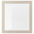 Vitrinentür helles Graubeige/Klarglas 60x64 cm Angebot im IKEA Prospekt Vitrinentür helles Graubeige/Klarglas 60x64 cm im IKEA Prospekt zum Preis von 30,00 €