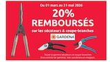 20% remboursés sur les sécateurs & coupe-branches Gardena à Mr.Bricolage dans Bardouville