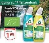 WC-Reiniger im Angebot bei GLOBUS in Neustadt WC-Reiniger Angebote von Frosch bei GLOBUS Neustadt für 1,99 €