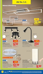 Lidl Tischleuchte im Prospekt 