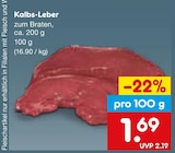 Aktuelles Kalbs-Leber Angebot bei Netto Marken-Discount in Erlangen ab 1,69 €