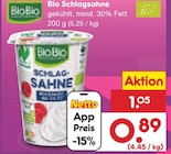 Bio Schlagsahne im Angebot bei Netto Marken-Discount in Pforzheim Bio Schlagsahne Angebote von BioBio bei Netto Marken-Discount Pforzheim für 0,89 €