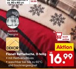 Flanell Bettwäsche ca. 135 x 200 cm + ca. 80 x 80 cm im Netto Marken-Discount Prospekt Flanell Bettwäsche ca. 135 x 200 cm + ca. 80 x 80 cm von Dekor im aktuellen Netto Marken-Discount Prospekt für 16,99 €