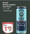 Bombay Sapphire Gin & Tonic Angebote von Bacardi bei GLOBUS Willich für 1,99 €