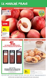 Prix et réduction Pêche dans le prospectus Carrefour Market en cours Offre Pêche dans le catalogue Carrefour Market du moment à la page 7