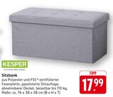 EDEKA - Sitzbank Angebot im Prospekt Sitzbank bei EDEKA im Prospekt "" für 17,99 €