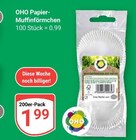 Papier-Muffinförmchen im Angebot bei GLOBUS in Hofheim Papier-Muffinförmchen Angebote von OHO bei GLOBUS Hofheim für 1,99 €