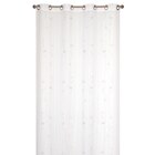 Voilage brodé blanc motif pissenlit 140 x 240 cm dans le catalogue Décor Discount