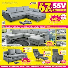 Sitzmöbel im SB Möbel Boss Prospekt "SSV" mit 12 Seiten (Offenbach (Main))