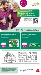 mea - meine apotheke Prospekt für Solingen: "Unsere September-Angebote", 4 Seiten, 01.09.2025 - 30.09.2025