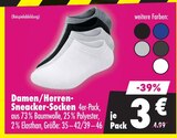 Damen/Herren-Sneaker-Socken für 3,00 € bei Mäc-Geiz im Angebot Damen/Herren-Sneaker-Socken im aktuellen Mäc-Geiz Prospekt