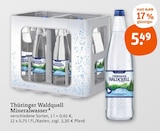 Mineralwasser im Angebot bei tegut in Gotha Mineralwasser Angebote von Thüringer Waldquell bei tegut Gotha für 5,49 €