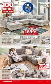 Wohnlandschaft im Segmüller Prospekt in München Aktueller Segmüller Prospekt mit Wohnlandschaft, "100 Jahre Jubiläumsfinale bei Segmüller", Seite 4