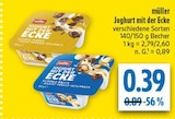 Joghurt mit der Ecke im diska Prospekt Joghurt mit der Ecke von müller im aktuellen diska Prospekt für 0,39 €