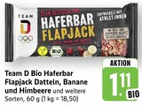 Aktuelles Bio Haferbar Flapjack Datteln, Banane und Himbeere Angebot bei E center in Reutlingen ab 1,11 €