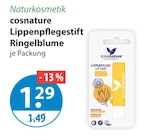 Lippenpflegestift Ringelblume von cosnature im aktuellen V-Markt Prospekt für 1,29 €
