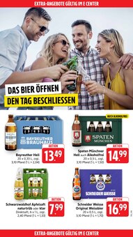 Bier im E center Prospekt "Aktuelle Angebote" mit 51 Seiten (Konstanz)