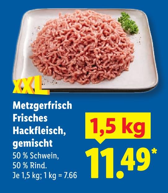 Metzgerfrisch Frisches Hackfleisch, gemischt
