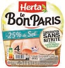 Jambon -25% de sel conservation sans nitrite herta - HERTA dans le catalogue U Express