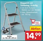 Klapptritt mit Trittbelag, 2-stufig von  im aktuellen Netto Marken-Discount Prospekt für 14,99 €