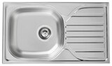 Évier de cuisine inox lisse "Turing" - 1 cuve en promo chez Brico Dépôt Troyes à 39,90 €
