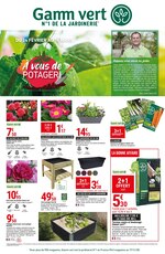 Catalogue Gamm Vert à Épernay, avec 6 pages Prospectus Gamm Vert à Épernay, "À vous de potager !", 6 pages, 24/02/2021 - 14/03/2021