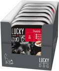 Schalenmenü Ragout oder Pastete im Angebot bei Penny in Iserlohn Schalenmenü Ragout oder Pastete Angebote von Lucky Dog bei Penny Iserlohn für 3,40 €
