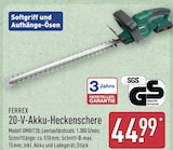 20-V-Akku-Heckenschere von FERREX im aktuellen ALDI Nord Prospekt für 44,99 €