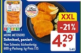 Schnitzel, paniert von Meine Metzgerei im aktuellen ALDI SÜD Prospekt für 4,29 €