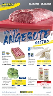 Aktueller METRO Prospekt (Hamburg) METRO Prospekt "Wochenangebote Gastro + MonatsMenü + Markets" mit Seiten (Hamburg)