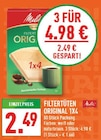 Aktuelle Melitta Angebote bei Marktkauf in Bielefeld Aktuelles Filtertüten Original 1x4 Angebot bei Marktkauf in Bielefeld ab 4,98 €