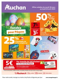 Catalogue Supermarchés de Auchan Hypermarché à Nancy Prospectus Auchan Hypermarché à Nancy, "Fondez pour Pâques", 60 pages, 28/03/2023 - 10/04/2023