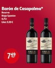 Barón de Casapalma Reserva bei Getränke Hoffmann im Groß Kreutz Prospekt für 7,49 €