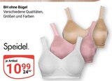 BH ohne Bügel im Angebot bei GLOBUS in Pirmasens BH ohne Bügel Angebote von Speidel bei GLOBUS Pirmasens für 10,99 €