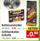 Kohlenanzünder, Grillholzkohlebriketts im Angebot bei Zimmermann in Emden Kohlenanzünder, Grillholzkohlebriketts Angebote von FLAMAX bei Zimmermann Emden für 0,99 €