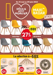 Prospectus Maxi Bazar à Lyon, "DÉCO & PETIT MOBILIER", 9 pages de promos valables du 15/05/2024 au 09/06/2024