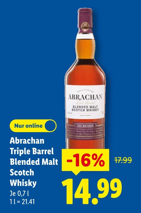 Abrachan Triple Barrel Blended Malt Scotch Whisky
