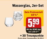 Wasserglas, 2er-Set im REWE Prospekt Wasserglas, 2er-Set im aktuellen REWE Prospekt für 5,99 €