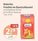 Früchte im Quetschbeutel von Bebivita im aktuellen V-Markt Prospekt für 2,29 €