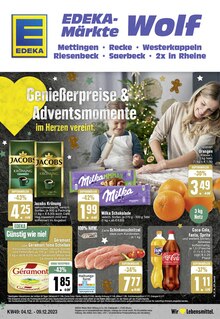 EDEKA Prospekt der Woche "Aktuelle Angebote" Seite 1, 04.12.2023 bis 09.12.2023 für Osnabrück Aktueller EDEKA Prospekt "Aktuelle Angebote" Seite 1 von 24 Seiten für Osnabrück