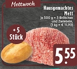 Hausgemachtes Mett im Angebot bei E center in Wuppertal Hausgemachtes Mett Angebote bei E center Wuppertal für 5,55 €
