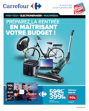 Télévision Angebote im Prospekt "PRÉPAREZ LA RENTRÉE EN MAÎTRISANT VOTRE BUDGET !" von Carrefour auf Seite 1