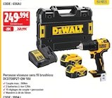 Perceuse visseuse sans fil brushless dcd708p2t-qw 18v - DEWALT en promo chez Screwfix Sarcelles à 249,99 €