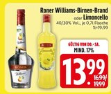 Williams-Birnen-Brand von Roner im aktuellen EDEKA Prospekt für 13,99 €